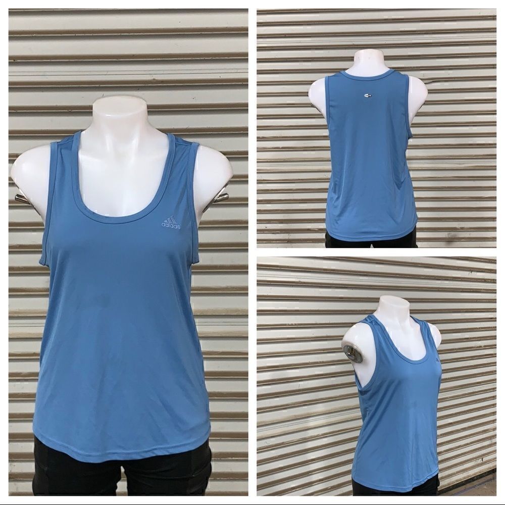 Adidas Clima365 athletic top tank workout blue size medium